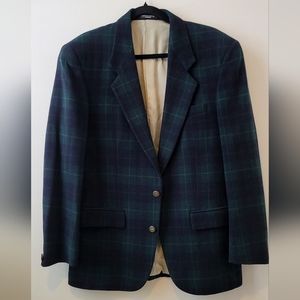 Vintage Plaid wool/fleece blazer